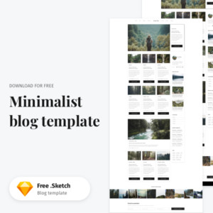 Free Sketch Minimalist Blog Template